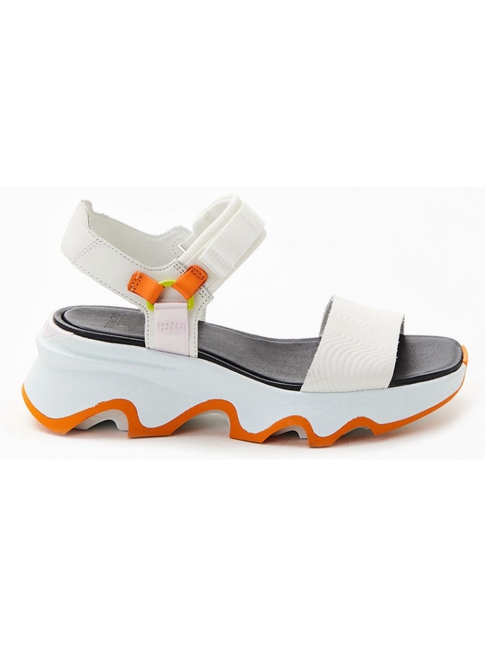 SOREL Women's NEW Kinetic Impact Y-Strap High Sandals - Sea Salt, Koi | Size 8